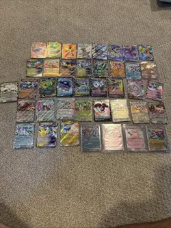 Pokemon EX And V Card Lot 40 Cards All Different. Full Art - Image 1