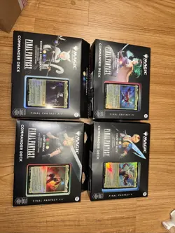 MAGIC THE GATHERING MTG FINAL FANTASY SEALED COMMANDER 4 DECK BOX CASE W CLOUD - Image 3