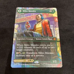 Miles Morales M/NM #200 -Borderless Magic the Gathering Marvel's Spider-Man - Image 1
