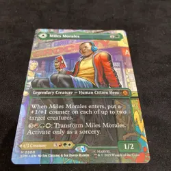 Miles Morales M/NM #200 -Borderless Magic the Gathering Marvel's Spider-Man - Image 2