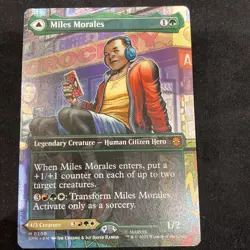 Miles Morales M/NM #200 -Borderless Magic the Gathering Marvel's Spider-Man - Image 3