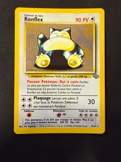 Ronflex / Snorlax French 11/64 Holo Jungle Pokemon Card TCG - 1999 NM - Image 1
