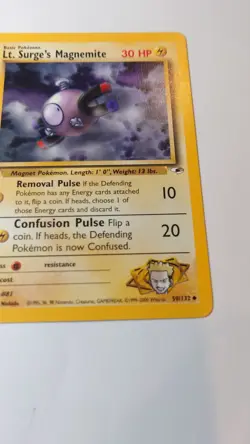 Pokemon TCG Lt. Surge's Magnemite Gym Heroes 50/132 Regular - Image 4