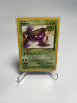 Grimer 57/82 Vintage Pokemon Card Team Rocket Set Unlimited WOTC 2000 NM - Image 1