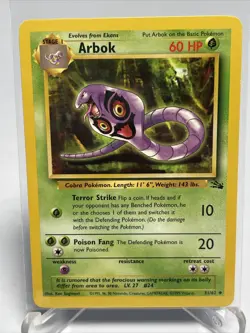 ARBOK - Fossil Set - 31/62 - Uncommon - Pokemon Card - Unlimited Edition - NM - Image 2