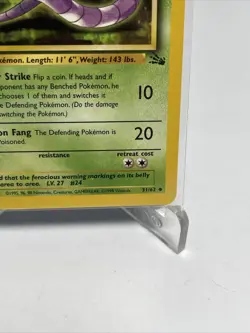 ARBOK - Fossil Set - 31/62 - Uncommon - Pokemon Card - Unlimited Edition - NM - Image 5