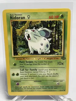 NIDORAN - Jungle Set - 57/64 - Common - Pokemon Card - Unlimited - NM - Image 2
