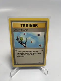 3x ENERGY SEARCH - Fossil Set - 59/62 - Common Pokemon Card Unlimited Edition NM - Image 1