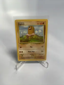 Diglett 47/102 Common Base Set Unlimited Pokemon 1999 WOTC Vintage NM - Image 1