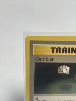 Gambler 60/62 Fossil Set Unlimited Common Pokemon Card Trainer WOTC 1999 LP-NM - Image 3