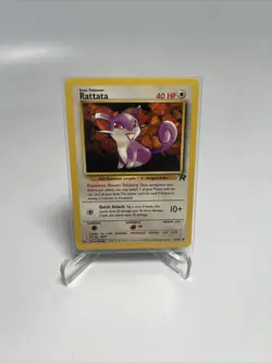 Rattata 66/82 Unlimited Team Rocket LP-NM Vintage Pokemon Card WOTC 2000 - Image 1