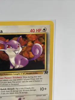 Rattata 66/82 Unlimited Team Rocket LP-NM Vintage Pokemon Card WOTC 2000 - Image 4