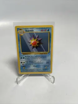 Starmie 64/102 Base Set Common Unlimited Pokemon Card NM - Image 1