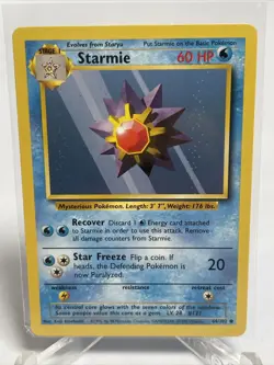 Starmie 64/102 Base Set Common Unlimited Pokemon Card NM - Image 2