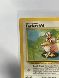 Pokemon TCG Farfetch'd Base Set 27/102 Regular Unlimited Uncommon LP-NM Vintage - Image 3