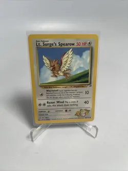 Pokemon WOTC Lt. Surge's Spearow 83/132 Gym Heroes Set UNLIMITED Common NM - Image 1