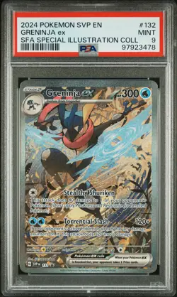 2024 POKEMON SVP EN-SV BLACK STAR PROMO #132 GRENINJA EX PSA 9 - Image 1