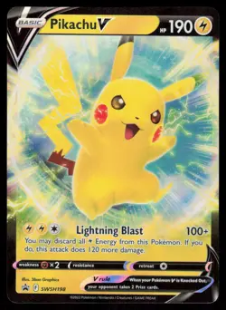 Pikachu V 043/185 Ultra Rare Pokemon Black Star Promo NM - Image 1