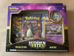 Pokemon Hidden Fates Pin Collection MEWTWO SM214 PROMO FACTORY SEALED - Image 1