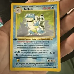Pokemon German Turtok/Blastoise 1st Edition Base Set 2/102 Holo RARE NM - Image 4