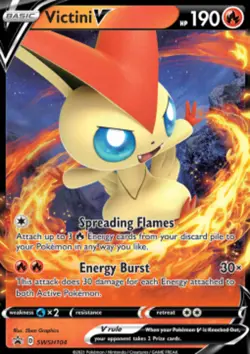 1x Victini V - SWSH104 - SWSH Black Star Promos NM-Mint Pokemon SWSH Black Star - Image 1