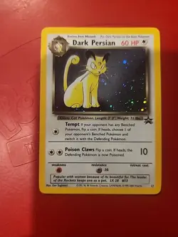 Pokemon TCG Dark Persian Promo 1999-2000 #17 Rare Holo Near Mint - Image 1