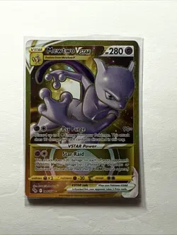Pokemon TCG Gold Mewtwo VSTAR 086/078 NM - Image 1