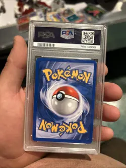 2001 Pokemon GERMAN Unlimited Neo Discovery Hunduster-Houndour Holo 5/75 PSA 8 - Image 2