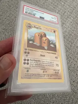 Pokemon 1999 Dugtrio 19/102 Base Set 1st Edition PSA 8 NM-MT - Image 1