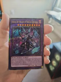 Yu-Gi-Oh TCG Veidos The Dragon Of Endless Darkness QCSR 1st Edition LEDE-EN092 - Image 1