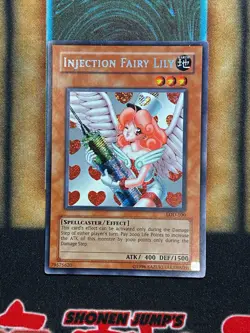 Yugioh Injection Fairy Lily LOD-100 Secret Rare MP - Image 1
