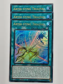 Yu Gi Oh - 3x MP25-EN253 Abyss-sting Triaina - Ultra Rare - Image 1