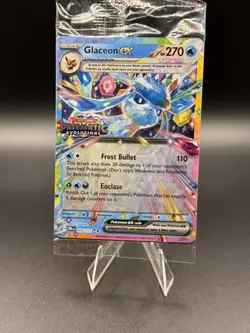 Glaceon ex 026/131 Prismatic Evolutions Stamped Promo Card Surprise Box Sealed - Image 1