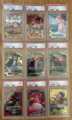 2025 One Piece Japanese 2nd Anniversary Promo PSA 10 9 English Card Set - Image 1