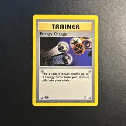 Energy Charge 85/111 Neo Genesis 1st Edition Pokemon Card Rare Lightly Played LP - Image 1