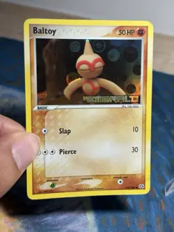 Baltoy 43/106 Ex Emerald Reverse Holo Stamped Yuka Morii Pokemon Card MP - Image 3