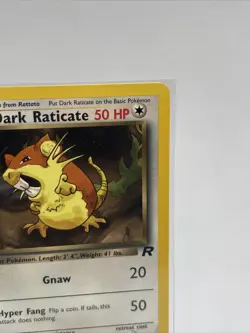 Dark Raticate 51/82 Unlimited Team Rocket NM-Mint Vintage Pokemon Card - Image 4