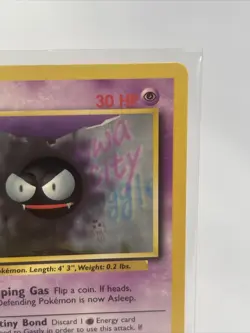 Pokemon Card Gastly 50/102 Base Set Unlimited WOTC Vintage NM Near Mint - Image 4