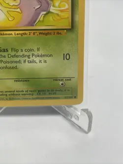 Pokemon Card Koffing 51/102 Base Set Unlimited Vintage NM-Mint - Image 5