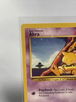 Abra 43/102 1999 Base Set Non-Holo English Pokemon Card NM - Image 3