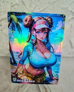 Rosa Trading Card Waifu Goddess Story Anime Girl holo Karte Manga Full Art - Image 1