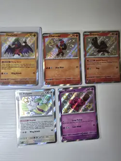 Pokemon S&V Paldean Fates 7 Card Lot. Hawlucha, Charcadet, Tinkatink, Etc NM-MT - Image 1