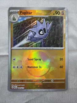 Pokemon TCG Pupitar 48/131 Poke Ball Reverse Holo Prismatic Evolutions Card - NM - Image 1