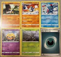 Pokemon Card Lot 2021 Farfetch'd Crabominable Sneasel Dottler - Image 1