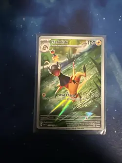 Pokemon Heliolisk 177/167 Twilight Masquerade Holo Illustration Rare Art Card - Image 1