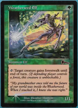 Weatherseed Elf FOIL Urza's Legacy HEAVILY PLD Common CARD (299248) ABUGames - Image 1