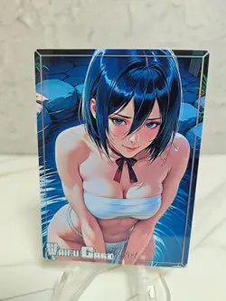 Mikasa Ackerman Trading Card Waifu Goddess Story Anime Girl holo Karte Manga - Image 1