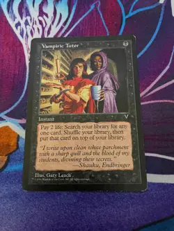MTG Vampiric Tutor Visions - Lightly Played - Image 1