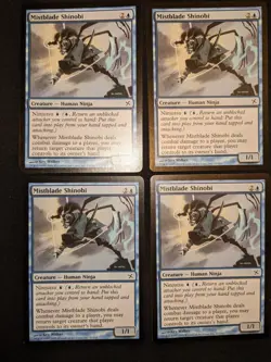4X Mistblade Shinobi - MTG Betrayers of Kamigawa - NM Unplayed - Image 1