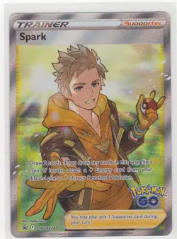 Pokemon TCG - Trainer Spark - SWSH226 Pokemon GO Full Art Ultra Rare Promo - Image 1